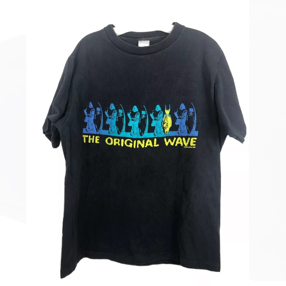 Ocean Pacific OP Vtg 1989 The Original Wave T-Shirt Beach - Fits Med/Large